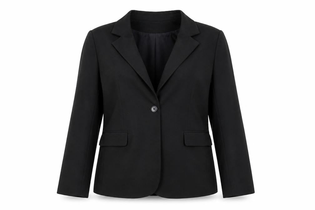 H&M Womens Black Polyester Jacket Blazer Size XL
