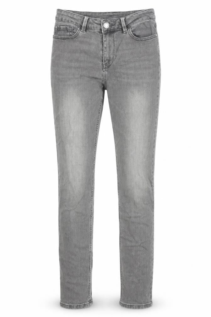 Marks and Spencer Womens Grey Cotton Skinny Jeans Size 8 Regular Zip
