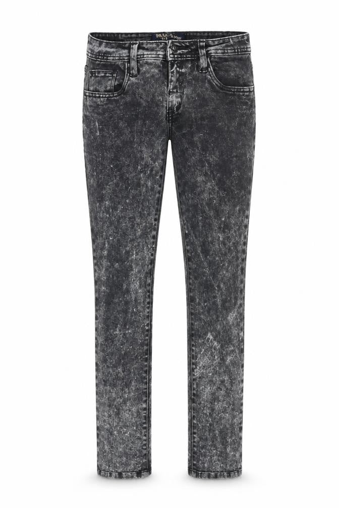 mh3 Womens Black Cotton Skinny Jeans Size M Slim Zip - Acid Wash