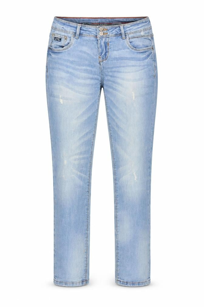 alcott Womens Blue Cotton Straight Jeans Size 30 in Slim Zip