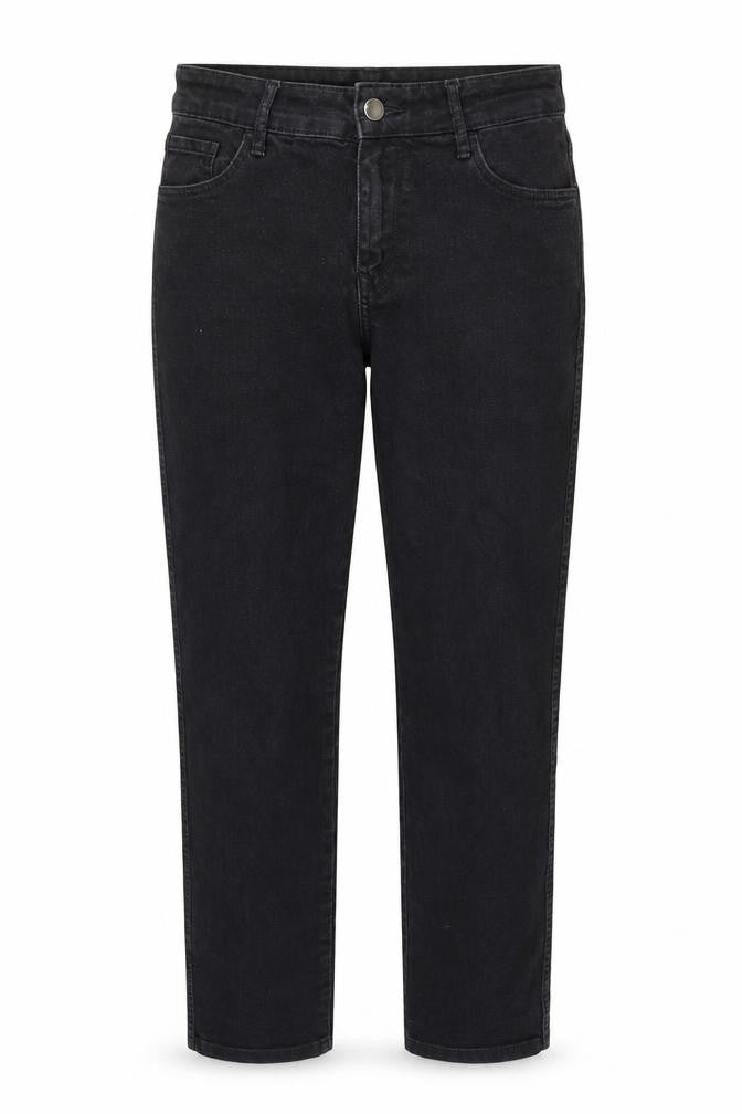 &Denim Womens Black Cotton Tapered Jeans Size 30 in Regular Zip