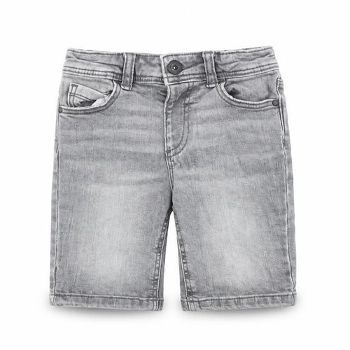 Denim & Co. Boys Grey Cotton Cropped Jeans Size 2-3 Years Regular Snap