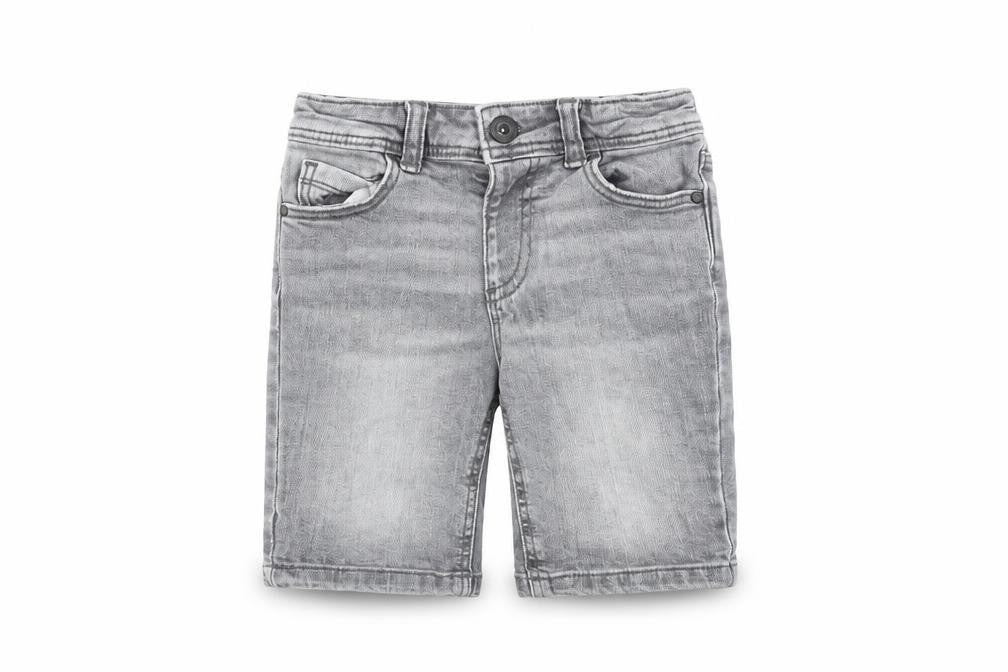 Denim & Co. Boys Grey Cotton Cropped Jeans Size 2-3 Years Regular Snap