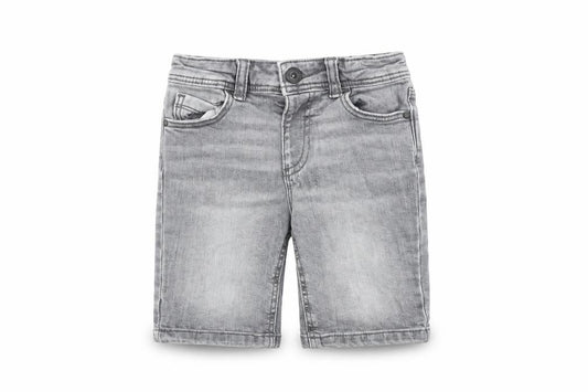 Denim & Co. Boys Grey Cotton Cropped Jeans Size 2-3 Years Regular Snap