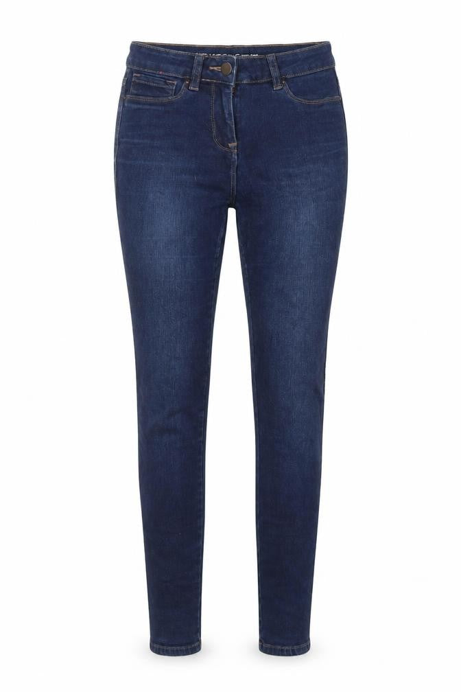 NEXT Womens Blue Cotton Skinny Jeans Size 8 L29 in Regular Zip