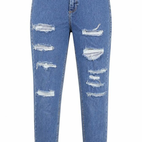 Topshop Womens Blue Cotton Skinny Jeans Size 30 in L29 in Regular Zip