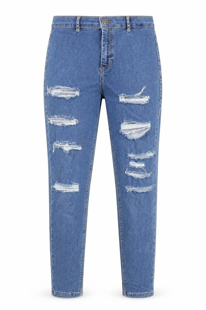 Topshop Womens Blue Cotton Skinny Jeans Size 30 in L29 in Regular Zip
