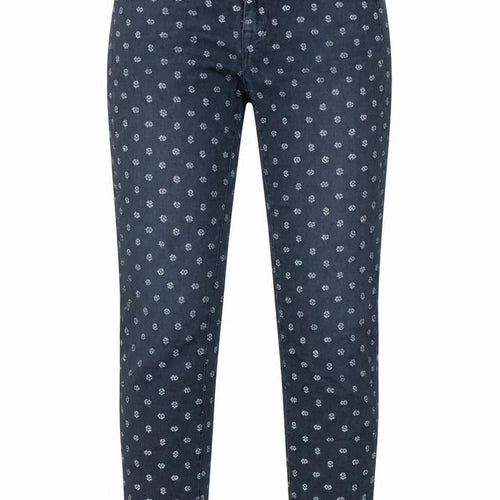 Jack Wills Womens Blue Floral Cotton Skinny Jeans Size 30 in L30 in Regular Zip