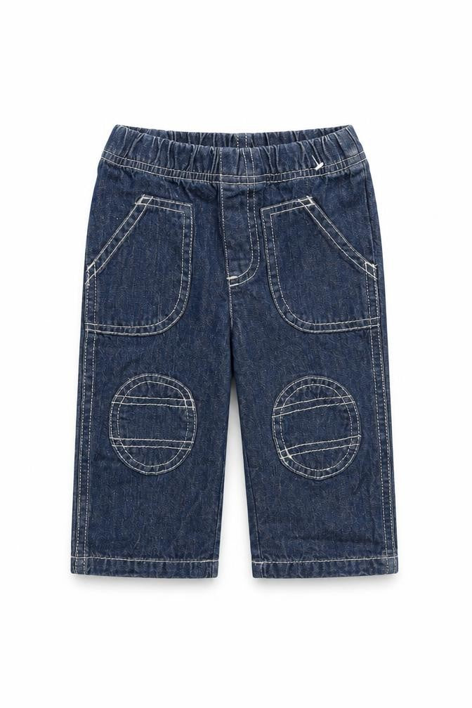 Cherokee Baby Blue Cotton Jogger Jeans Size 6-9 Months L50 cm Pullover