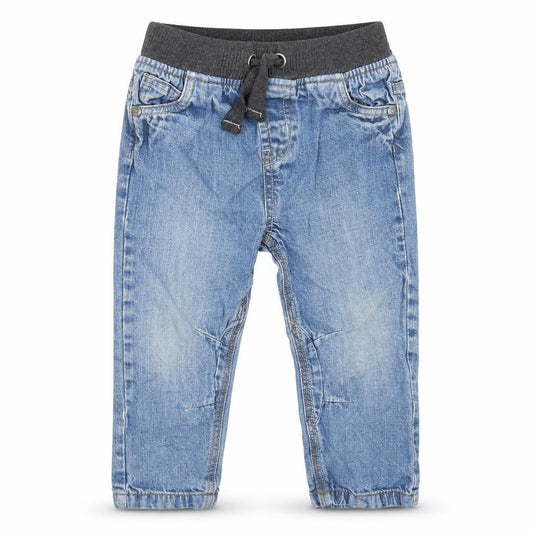 TU Boys Blue Cotton Tapered Jeans Size 2XS Regular Drawstring