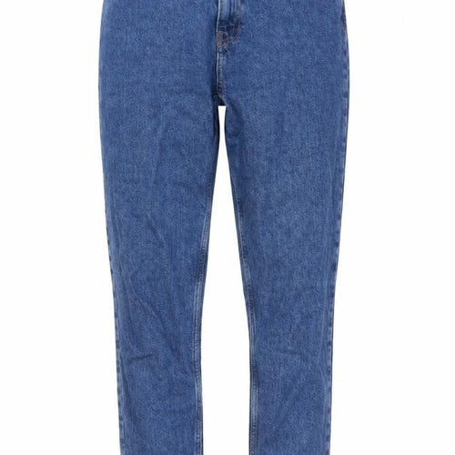Denim & Co. Womens Blue Cotton Tapered Jeans Size 10 L27 in Regular Button