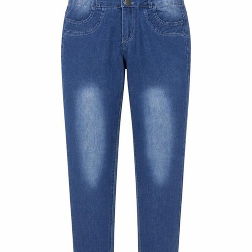 SheIn Womens Blue Cotton Skinny Jeans Size M L30 in Regular Button