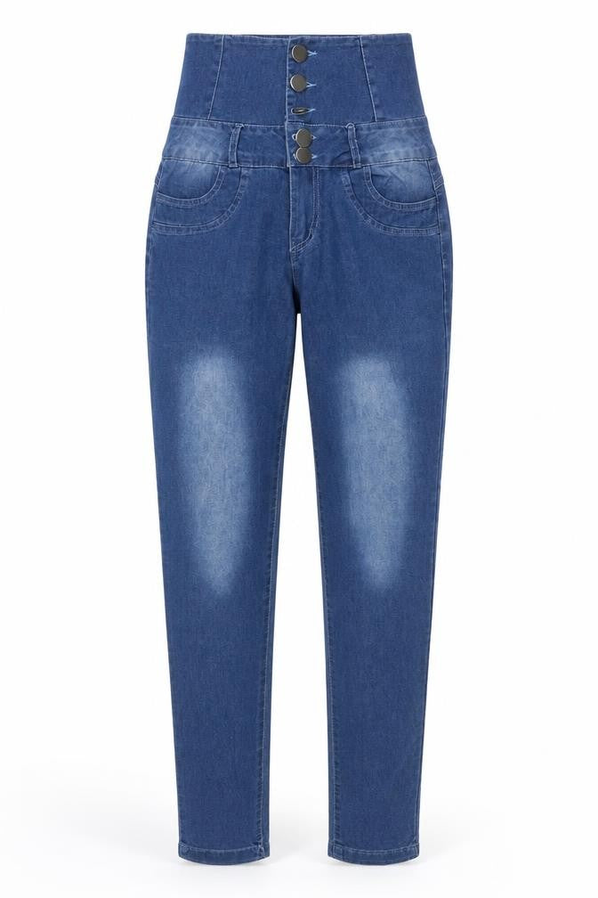 SheIn Womens Blue Cotton Skinny Jeans Size M L30 in Regular Button