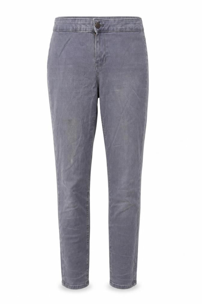 New Look Womens Grey Cotton Skinny Jeans Size 8 L28 in Regular Button