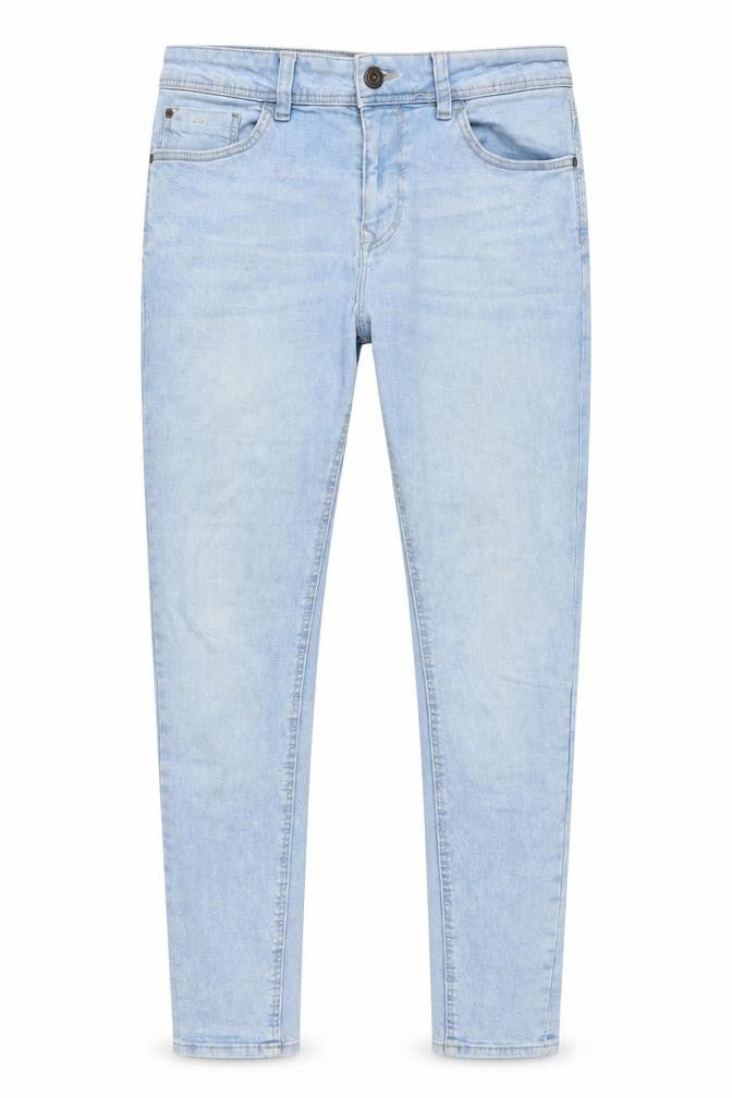 Bershka Mens Blue Cotton Skinny Jeans Size L L29 in Regular Button
