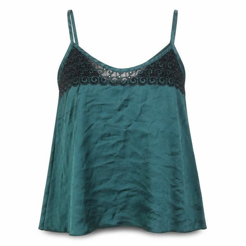 Preworn Womens Green Polyester Camisole Tank Size M Scoop Neck