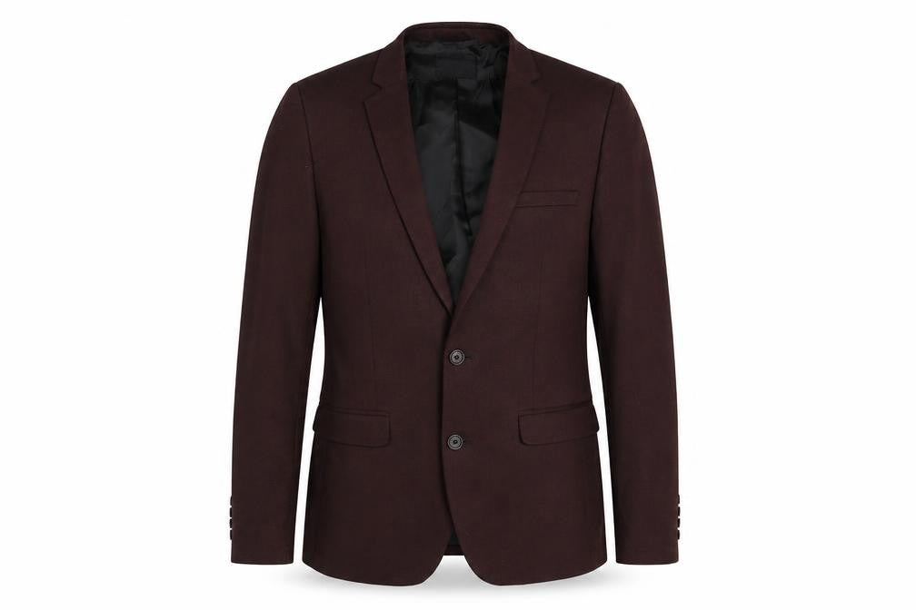 ASOS Mens Brown Polyester Jacket Suit Jacket Size 38 Regular