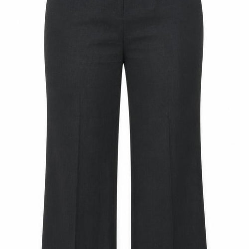 Marks and Spencer Womens Grey Polyester Dress Pants Trousers Size 16 Regular Zip