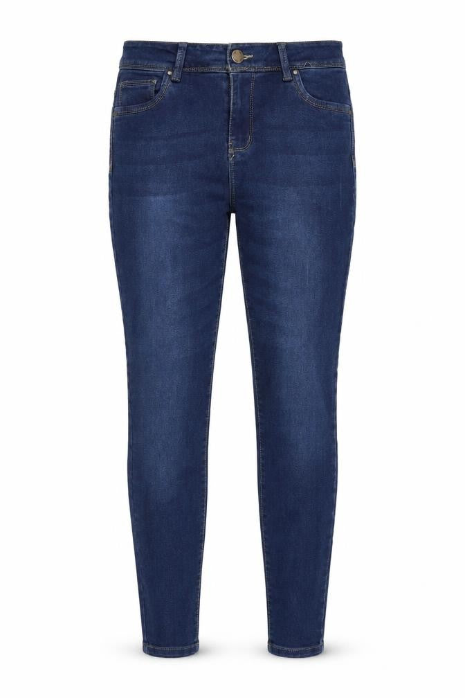 Denim & Co. Womens Blue Cotton Skinny Jeans Size 10 Regular Zip
