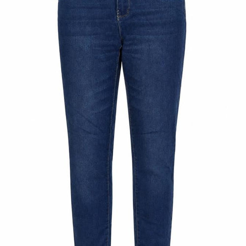 Denim & Co. Womens Blue Cotton Skinny Jeans Size 8 Regular Zip