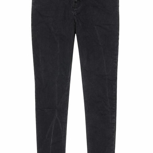 George Womens Black Cotton Skinny Jeans Size 10 Slim Zip