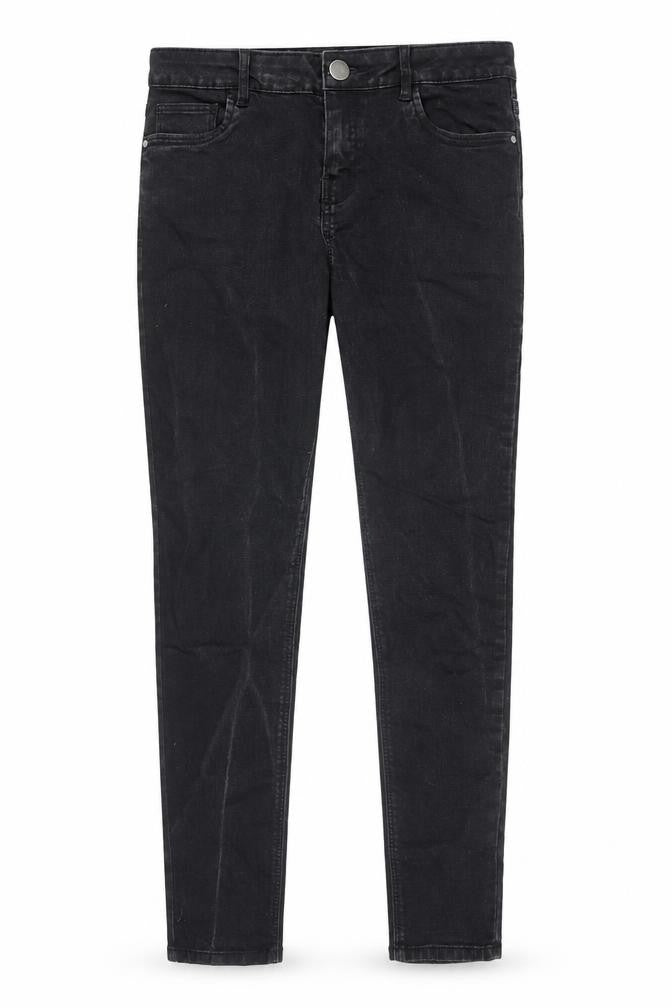 George Womens Black Cotton Skinny Jeans Size 10 Slim Zip