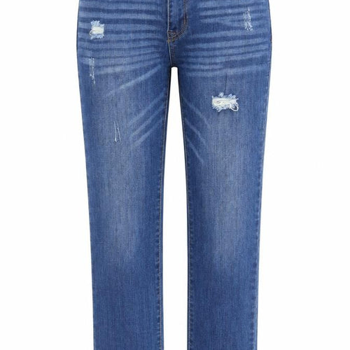 Morph Pillow Womens Blue Cotton Straight Jeans Size 28 in Slim Zip