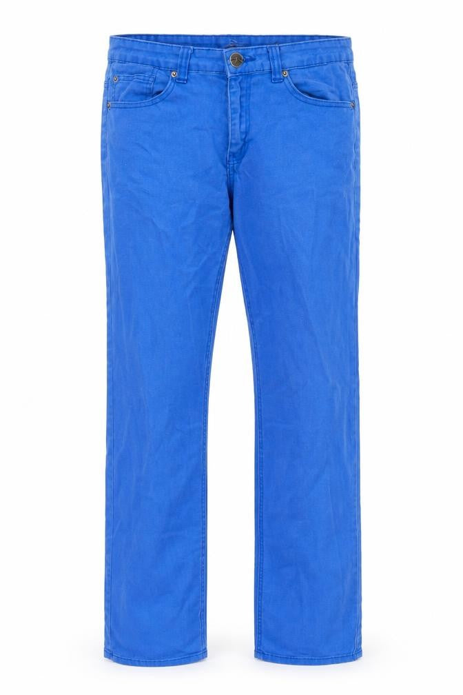 Jordache Womens Blue Cotton Straight Jeans Size 30 in Regular Zip