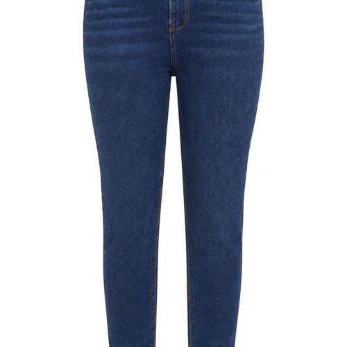 Denim & Co. Womens Blue Cotton Skinny Jeans Size 10 Regular Zip