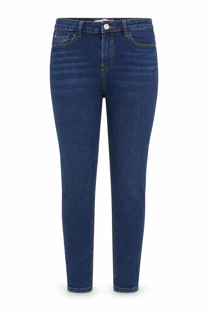 Denim & Co. Womens Blue Cotton Skinny Jeans Size 10 Regular Zip