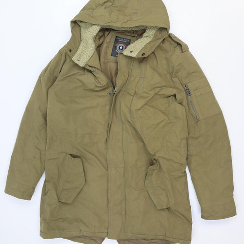 Brave Soul Womens Brown Jacket Size M Zip - Hooded