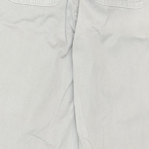 Zara Womens Beige Polyester Tapered Jeans Size 8 Regular Zip