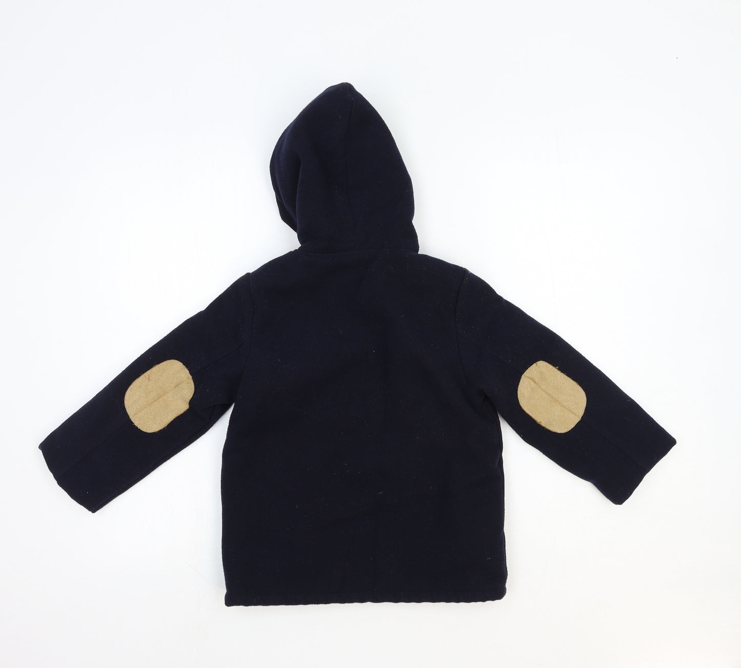 Wortbos Boys Blue Duffle Coat Coat Size 3-4 Years Zip