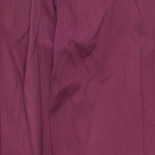 Damart Womens Purple Cotton Straight Jeans Size 12 Regular Zip