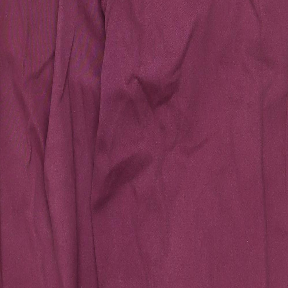 Damart Womens Purple Cotton Straight Jeans Size 12 Regular Zip
