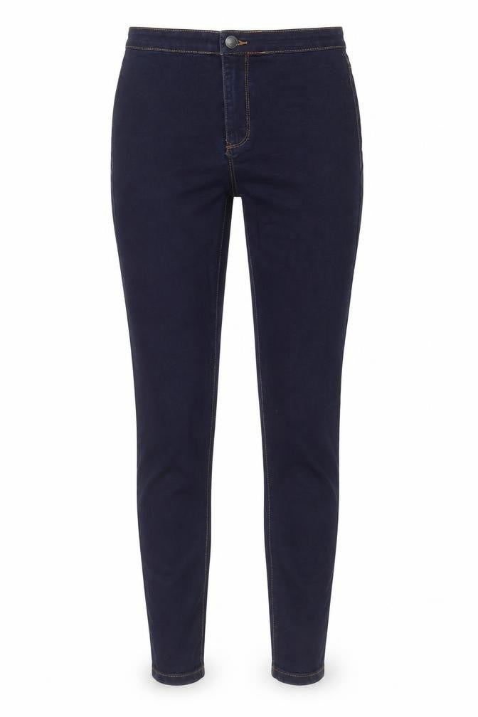 Denim & Co. Womens Blue Cotton Skinny Jeans Size 10 Regular Zip