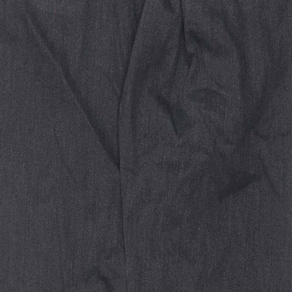 Henri Lloyd Mens Grey Cotton Straight Jeans Size 32 in Regular Zip
