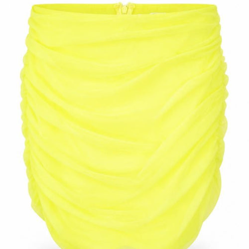 Oh Polly Womens Yellow Polyester Bandage Skirt Size 12 Zip