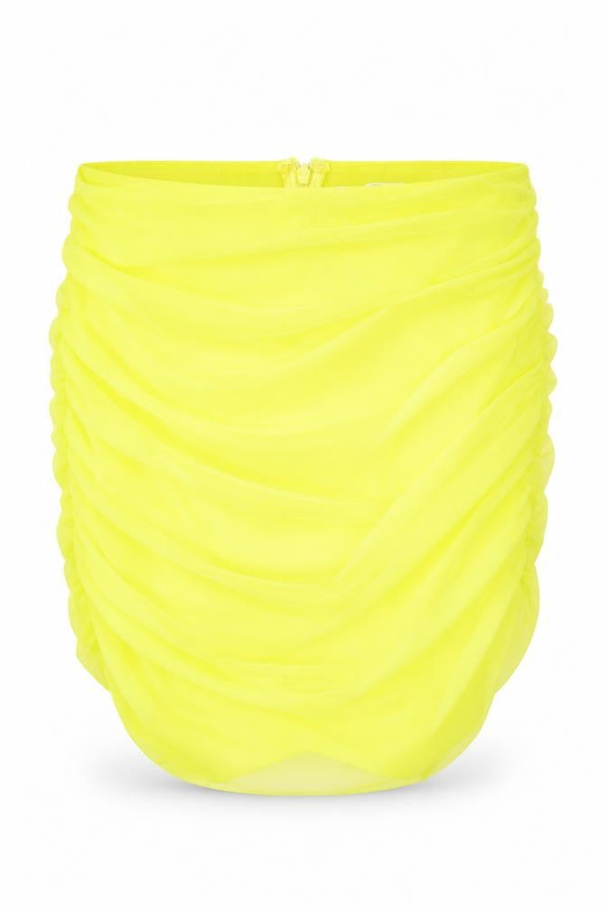 Oh Polly Womens Yellow Polyester Bandage Skirt Size 12 Zip