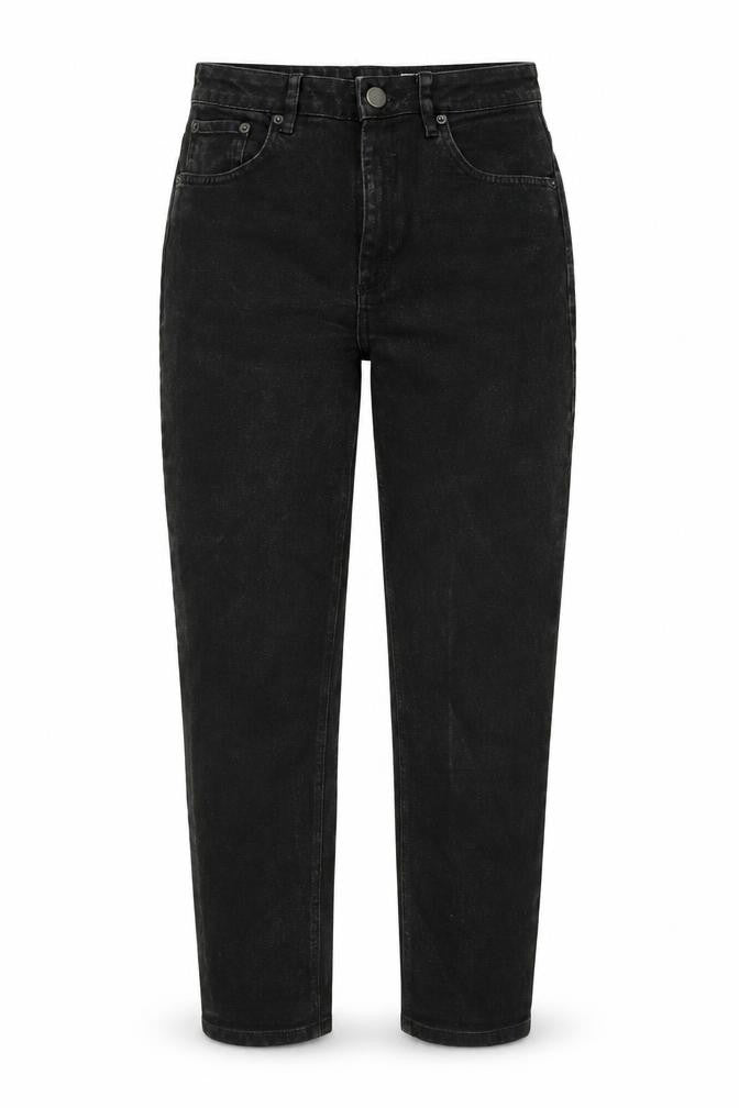 ASOS Womens Black Cotton Straight Jeans Size 28 in L32 in Regular Button