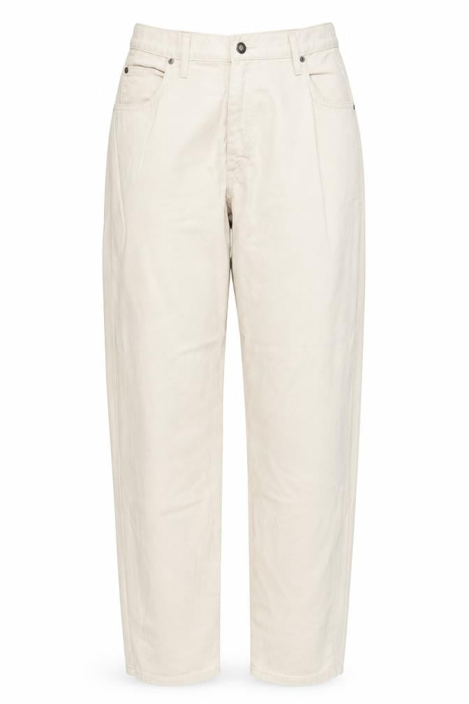 Kesso Womens Beige Cotton Straight Jeans Size 14 L33 in Regular Button