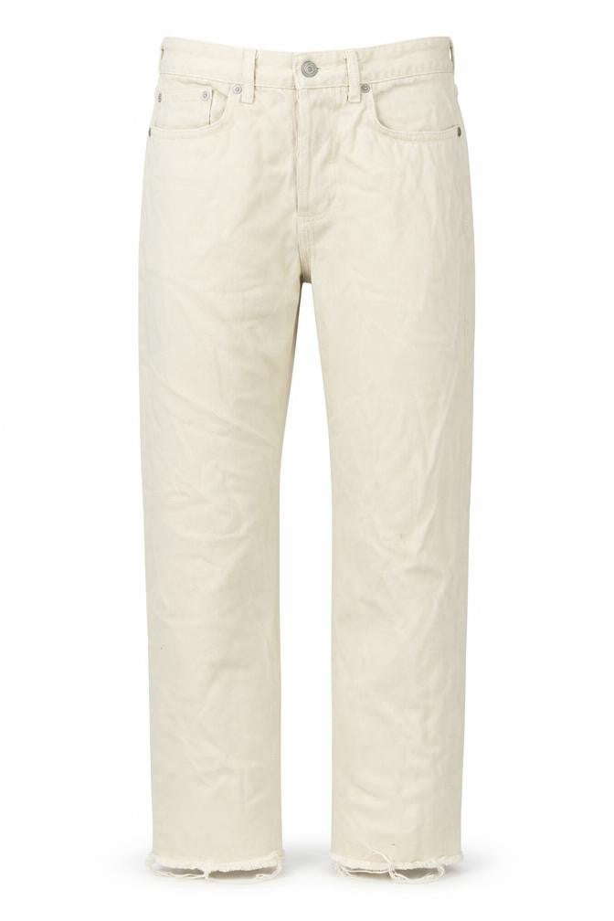 Loom Womens Beige Cotton Straight Jeans Size 30 in L32 in Regular Button