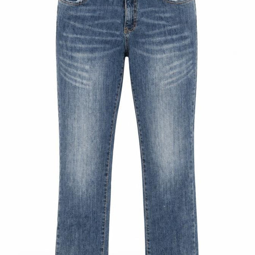 Dorothy Perkins Womens Blue Cotton Straight Jeans Size 10 Regular Zip