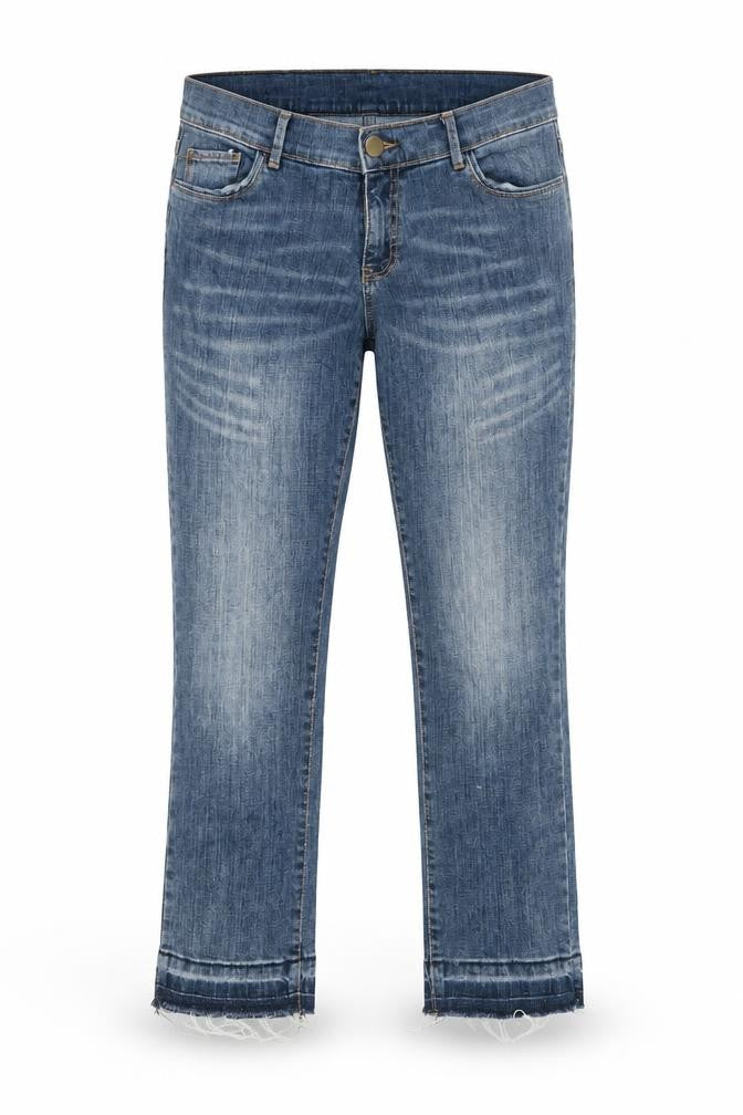 Dorothy Perkins Womens Blue Cotton Straight Jeans Size 10 Regular Zip