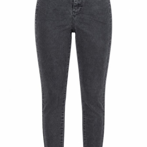 Zara Womens Black Cotton Skinny Jeans Size 6 Slim Button