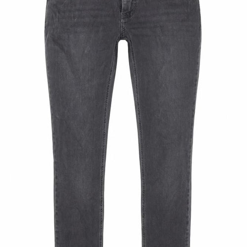 Dream Jeans Womens Grey Cotton Skinny Jeans Size 30 in Regular Button