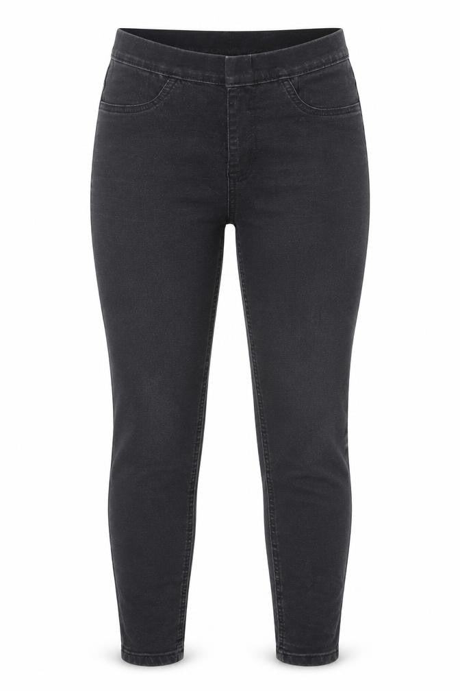 Marks and Spencer Womens Black Cotton Skinny Jeans Size 12 Slim Button