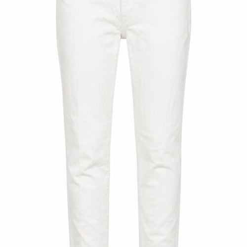 H&M Womens White Cotton Skinny Jeans Size 28 Regular Zip