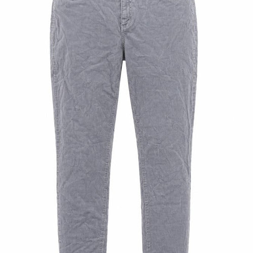Sportscraft Womens Grey Polyester Skinny Jeans Size 14 Regular Zip