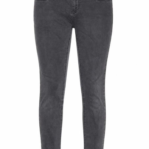 Preworn Womens Black Cotton Skinny Jeans Size 10 Regular Zip